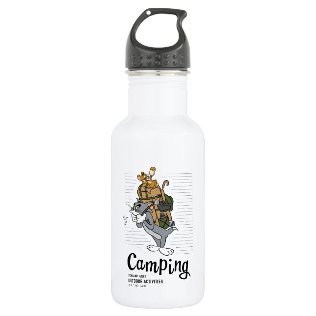 Botella De Agua Tom y Jerry Camping (Anverso)