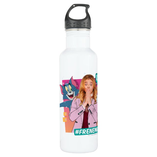 Botella De Agua Tom y Jerry con Kayla - Frenemies (Anverso)