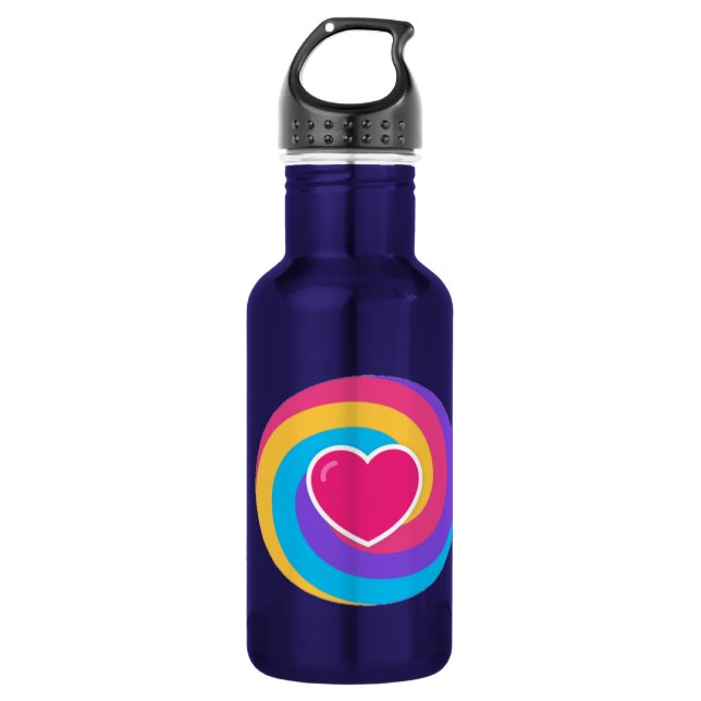 Botella De Agua Toma tu bebida con tu estilo en un azul (Anverso)