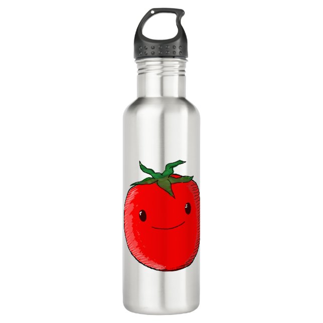 Botella De Agua Tomate Personalizado lindo (Anverso)