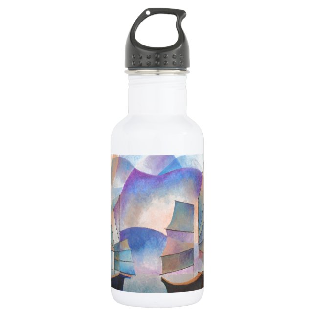 Botella De Agua Tonos de basura oriental de tranquilidad (Anverso)