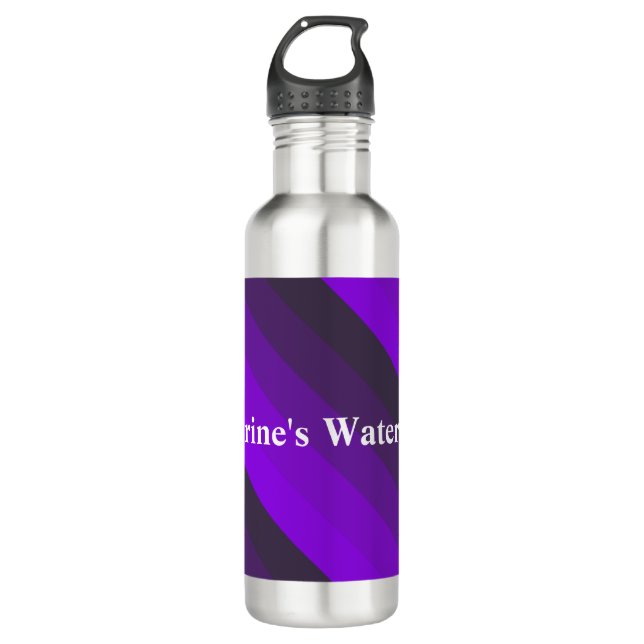 Botella De Agua Tonos de púrpura (Anverso)
