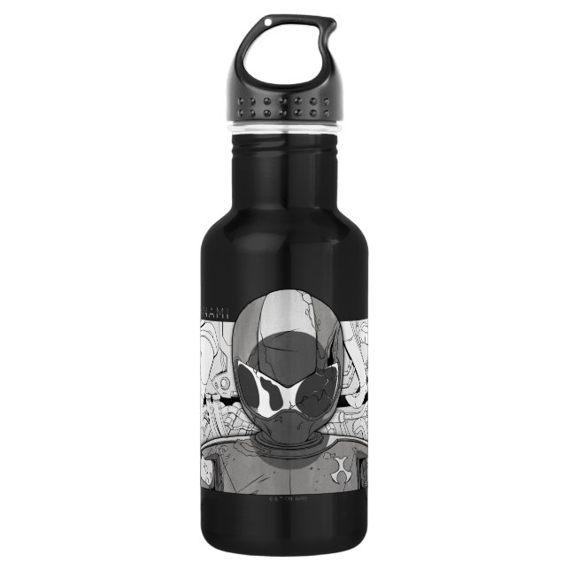 Botella De Agua Toonami TOM 5 Coundown Comic Parachoque (Anverso)