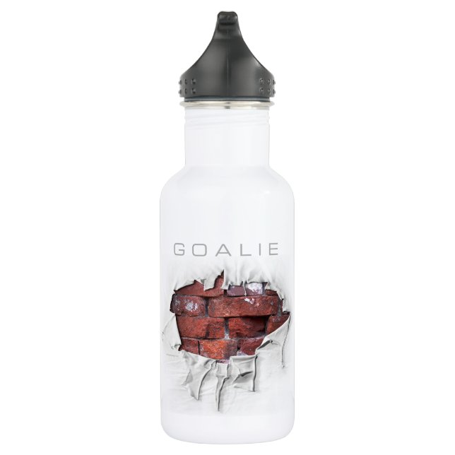 Botella De Agua Torn Brick Wall Goalie (fútbol) (Derecha)