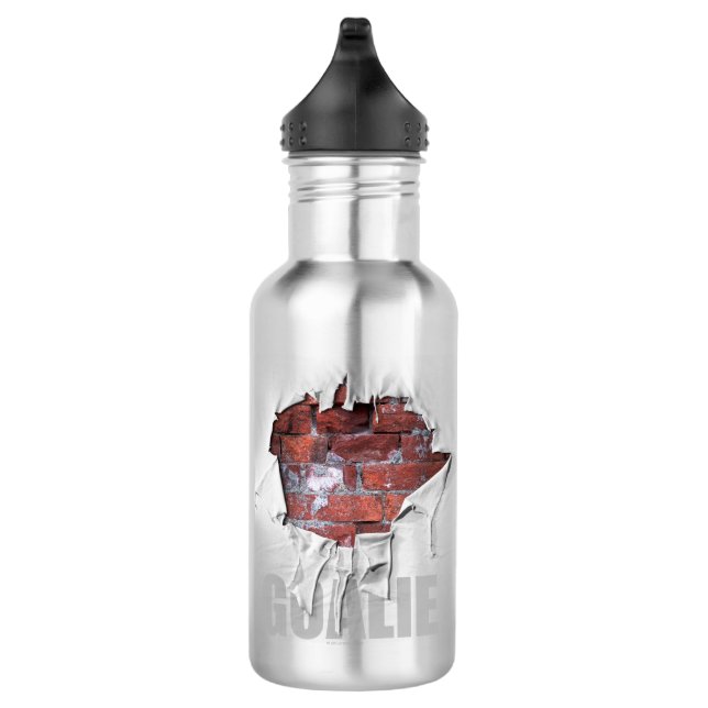 Botella De Agua Torn Brick Wall Goalie (fútbol) (Derecha)