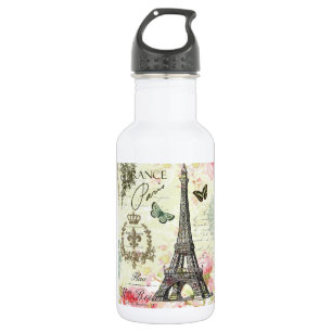 Botella De Agua torre Eiffel moderna del francés del vintage