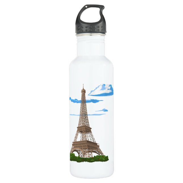 Botella De Agua Torre Eiffel París Francia (Anverso)