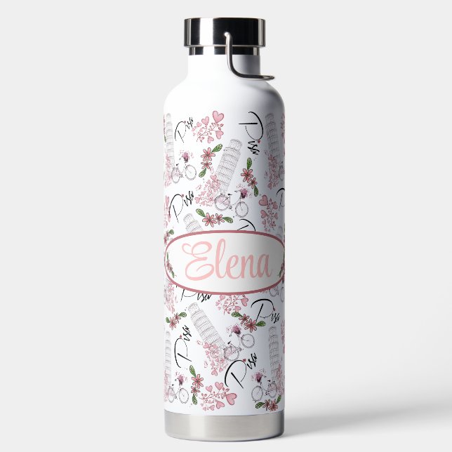 Botella De Agua Torre Pisa para personalizar (Izquierda)