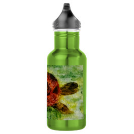 Botella De Agua Tortuga de arte animal reptil