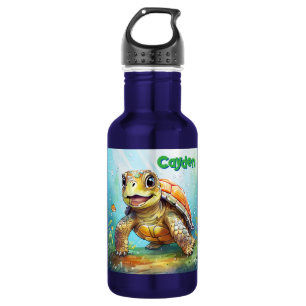 Botella De Agua Tortuga Marina Adorable Personalizada