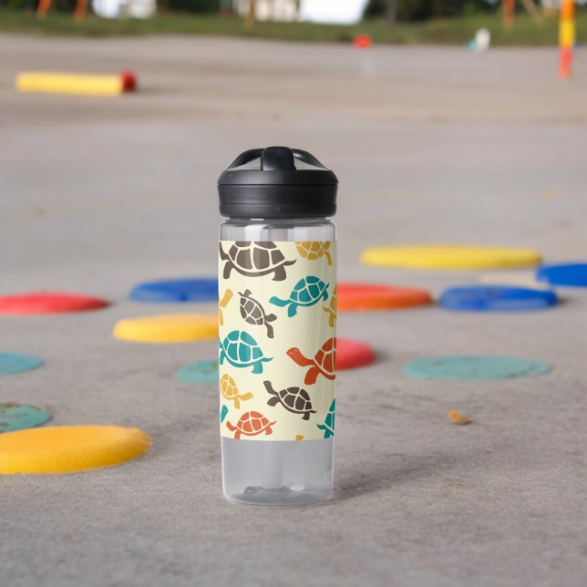 Botella De Agua Tortuga multicolor (Water Bottle)