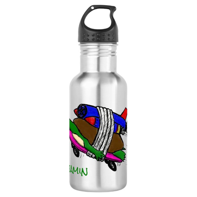 Botella De Agua Tortuga voladora (Anverso)
