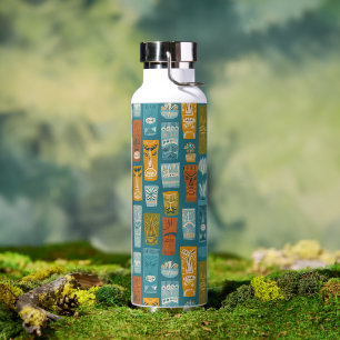 Botella De Agua Tótems Tiki Retro