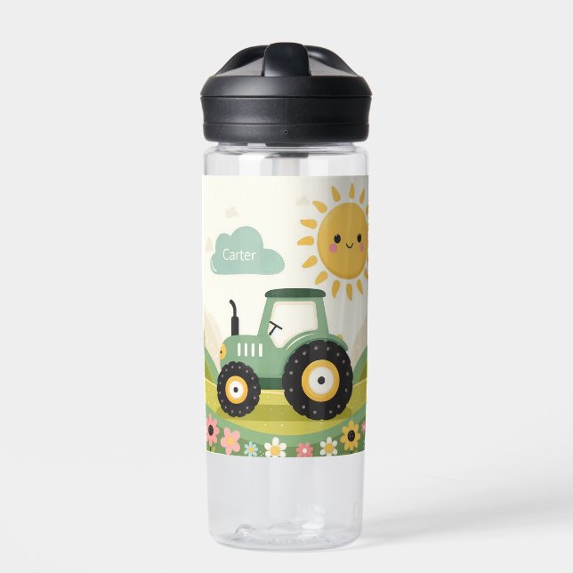 Botella De Agua Tractor/granja personalizado (Delante)