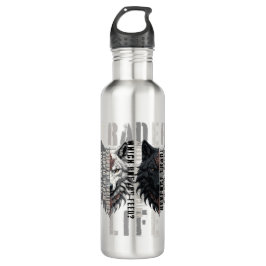 Botella De Agua Trader life | Wolf | Both sides