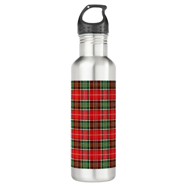 Botella De Agua Traditional Christmas Plaid (Anverso)
