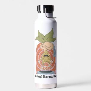 Botella De Agua "¡Traigan orejeras!" Gráfico de Mandrake gritando