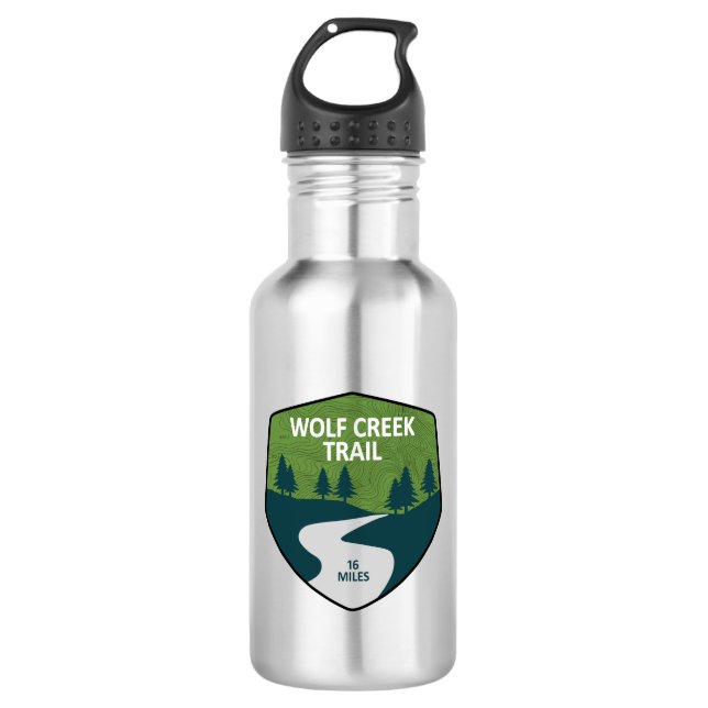 Botella De Agua Trail de Wolf Creek Dayton Ohio (Anverso)