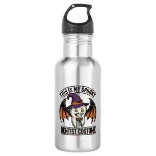 Botella De Agua Traje de dentista aterrador camiseta dental de Hal