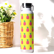 Trama de fruta rosa amarillo rosa piña Frasco de a