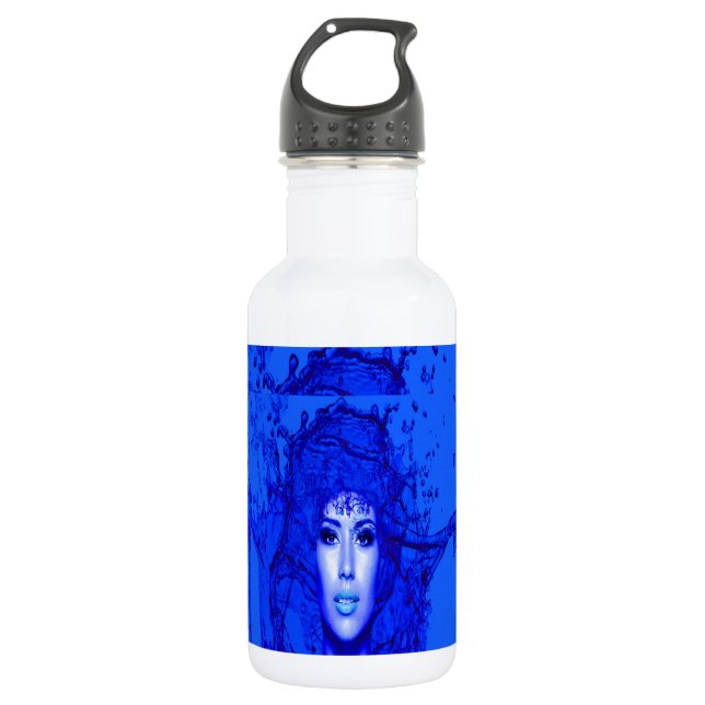 Botella De Agua Trance azul (Anverso)