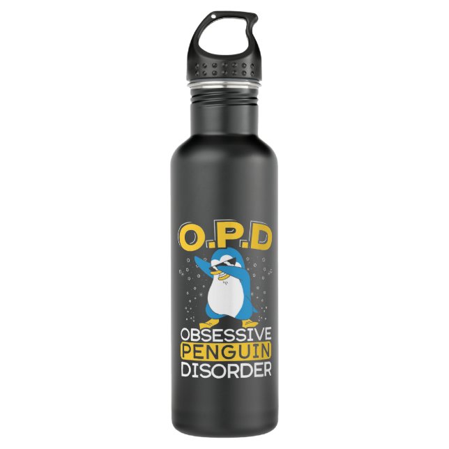 Botella De Agua Trastorno obsesivo del pingüino (Anverso)