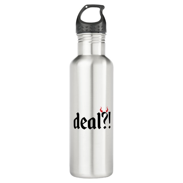 Botella De Agua Trato con el diablo (Anverso)