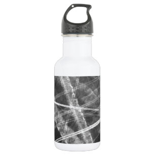 Botella De Agua Travesías de chorro en blanco y negro