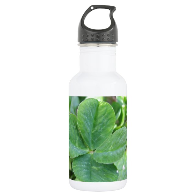 Botella De Agua Trébol de Cuatro Hojas (Anverso)