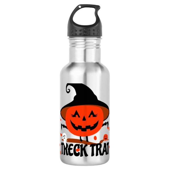 Botella De Agua Treck Trat Pumpkin Sonriente (Anverso)