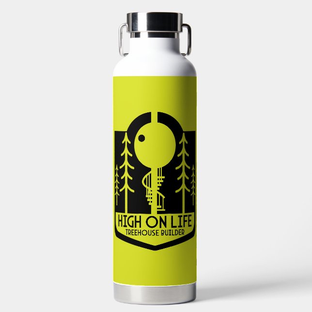 Botella De Agua Treehouse Boy De Vuelta A La Escuela (Delantero)