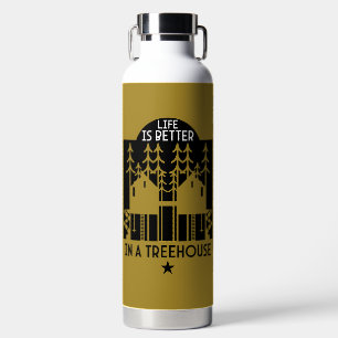 Botella De Agua Treehouse Playhouse De Vuelta A La Escuela