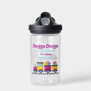 Botella De Agua Tren a Chugga Choo Personalizado Cualquier cumplea