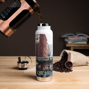 Botella De Agua Tren en bucle elevado de Chicago