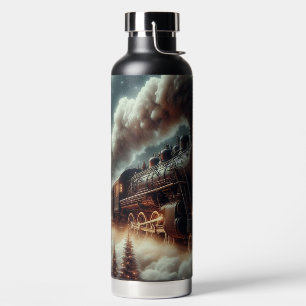 Botella De Agua Tren nocturno de invierno/Navidades