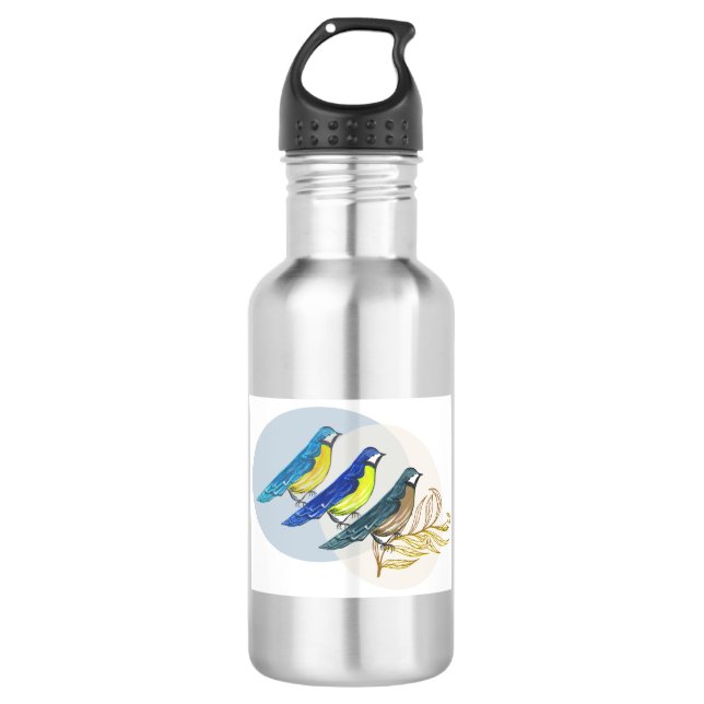 Botella De Agua Tres Aves (Anverso)