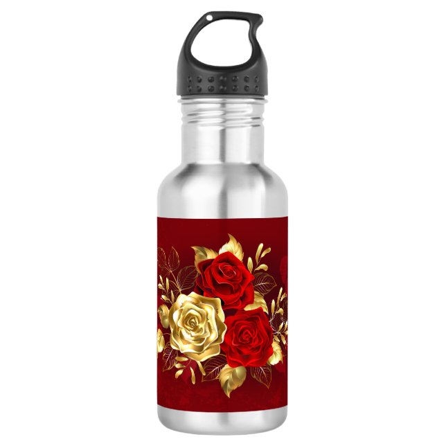 Botella De Agua Tres Rosas Joyas (Anverso)