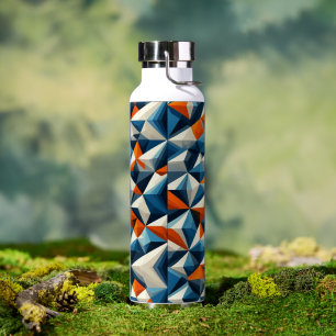 Botella De Agua Triángulo geométrico negrita