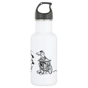 Botella De Agua Triathlon del dibujo animado