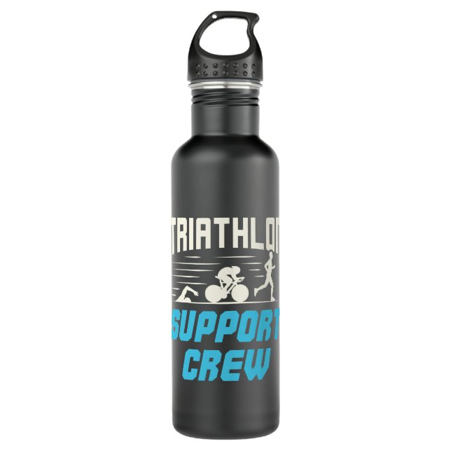 Botella De Agua Triathlon Support Crew (Anverso)