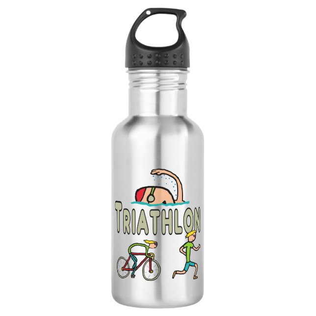 Botella De Agua Triatlón (Anverso)