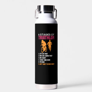 Botella De Agua Triatlón - 6 Etapas De Triatlón