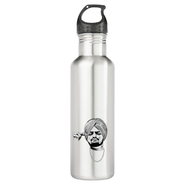 Botella De Agua Tributo de Sidhu Moose wala Stainless Steel Punjab (Anverso)