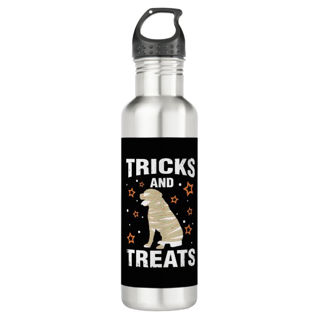 Botella De Agua Tricks Tricks Rottweiler Halloween Costume (Anverso)
