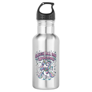 Botella De Agua Trineo de Unicornio Todo el Día Merch Encantador d