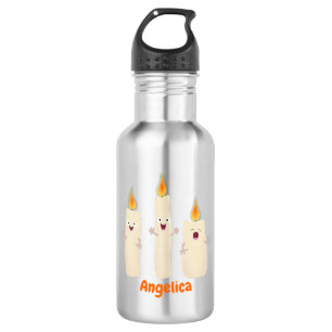 Botella De Agua Trío de velas cantarinas lindas caricatura
