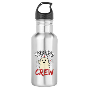Botella De Agua Tripulación Boo Boo Enfermera de Halloween Fantasm