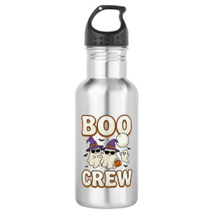 Botella De Agua Tripulación Fantasma de Halloween Diseño Vectorial