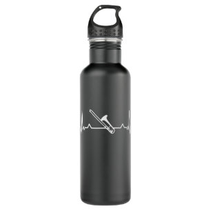 Botella De Agua Trombone Music Heartbeat Gracioso Regalo