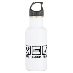 Botella De Agua Trompeta de Eat Sleep Play